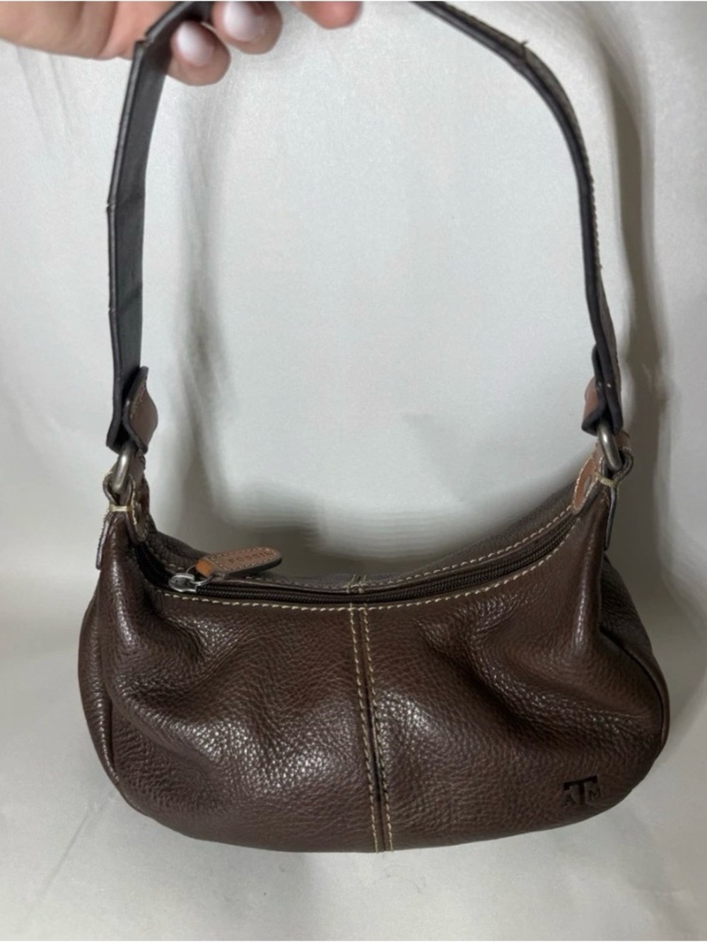 Fossil small Texas A&M leather bag